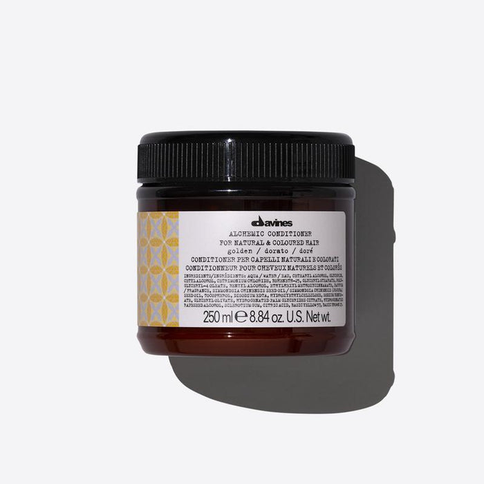 Davines Alchemic Golden Conditioner | 250ml available online at Little Hair Co