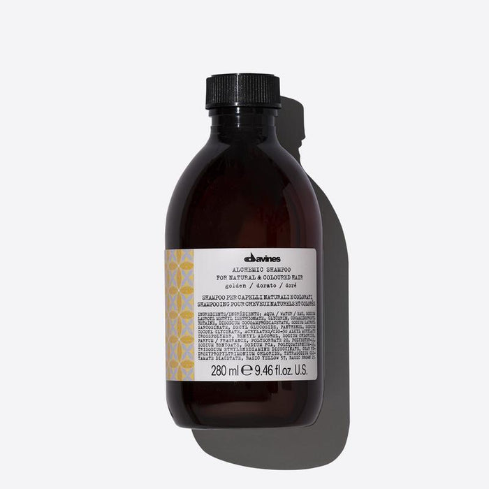 Davines Alchemic Golden Shampoo | 280ml available online at Little Hair Co